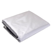 Sourcemax Rectangular Patio Table Cover, Heavy Duty Waterproof 210D Oxford Cloth, UV Resistant, Silver, Adjustable Fit 03ODC0021ISL