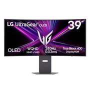 LG UltraGear 39-Inch OLED Curved Gaming Monitor, WQHD 3440x1440, 240Hz Refresh Rate, 0.03ms Response Time, 800R Curve, HDMI 2.1, DisplayPort 1.4, USB-C, G-SYNC Compatible, FreeSync Premium Pro, 39GX900A-B