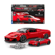 Mattel Brick Shop Hot Wheels Maserati MC20 Building Toy Kit, 250 Pieces - Multicolor
