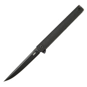 CRKT 7097KC CEO Flipper Blackout Folding Knife, Black