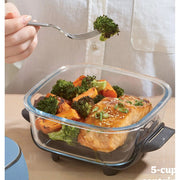 Ninja FN100ND Crispi 3-in-1 Portable Air Fryer Cooking System 4QT & 5 Cup Containers Denim Blue