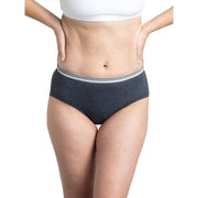 Fruit of the Loom Womens Heather Low-Rise Brief Underwear, Assorted Colors, 6 Pack, 6DLRBH2