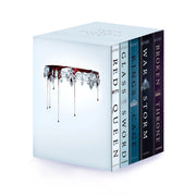 HarperCollins Red Queen 10th Anniversary Deluxe 5-Book Box Set, Paperback, Stenciled Edges