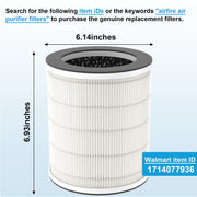 AIRFIRE KJ160 Replacement H13 HEPA Air Purifier Filter for Model AP201 Air Purifier, Original