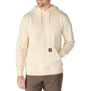 Carhartt Sawyer Camo Hooded Sweatshirt, Men's, Oat Milk, Relaxed Fit, Kangaroo Pocket, 107461