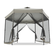 EasyLift Lighted Screenhouse Instant Canopy