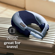 Homedics Neck Massager with Comfort Foam, Vibration Massage and Soothing Heat, Gray, Corded Electric