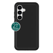 Onn. WIABLK100142762 Rugged Phone Case with Holster for Samsung Galaxy S24 5G - Black