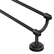 MOEN DN0722BL MATTE BLACK DOUBLE TOWEL BAR