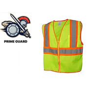 Prime Guard U.S.A. High Visibility Safety Vest, ANSI Class 2,  Neon Yellow, Reflective Vest 5X
