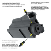 Alliance 6081 5mW Red Laser for Rail-Equipped Subcompacts, Pistols and Long Guns