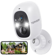 TOPVISION D30 Wireless Security Camera, 2K WiFi Camera with Outdoor Night Vision, IP65 Outdoor Waterproo