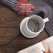 IonMug Charging Coaster Heating Coffee Mug with Lid 12oz. - Material: ABS