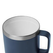 YETI Rambler 14 oz Ceramic Lined Stackable Mug, Vacuum Insulated Stainless Steel with MagSlider Lid, Navy