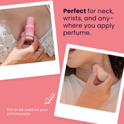 Sweetums Sweet Spot Strawberries and Cream Solid Perfume Stick, Flavor-Infused, Long-Lasting Fragrance for Women, 0.37 oz