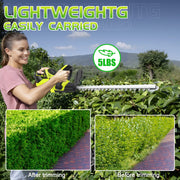 UNTIMATY G250408-GR 21V Rechargeable Cordless Hedge Trimmer with 22