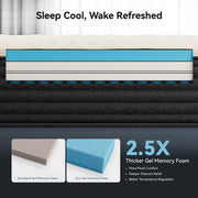 Babo Care Queen Size Hybrid Mattress, 14 Inch Double Sided, Cooling Gel Memory Foam, Pocket Spring, Motion Isolation, Pressure Relief