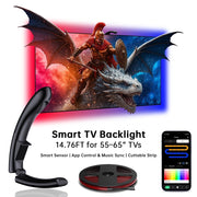 Froura Froura-0545 LED Backlight Strip, 14.76 FT Cuttable RGB w/Smart Screen Sync Sensor, App Control
