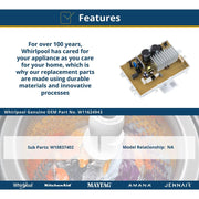 Whirlpool Washer Electronic Control Board, Stainless Steel, Silver, W11624943