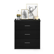 Furinno 19154HAM Tidur Simple Design 3-Drawer Dresser with Handle, Americano