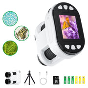 AUOSHI Kids Microscopes, Binoculars for Kids & Adults 1000X Handheld Kids Microscope - Multifunctional Use