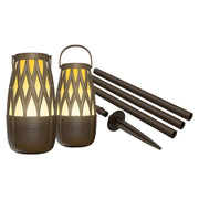 ION Audio Tahiti Link Outdoor Bluetooth Speaker, Solar Lantern-Style, 10 Watt, IPX5 Water-Resistant, Multi-Sync Technology, Bronze, ISP136