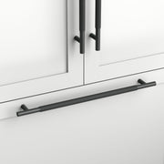 Signature Hardware Arles Appliance Pull, Solid Brass, Matte Black, 24 Inch Center to Center, 27 Inch Length, 955293-24