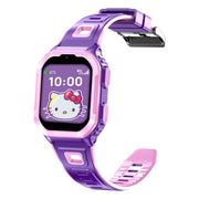 Accutime Hello Kitty iTime 4G Kids Smart Watch with Calling, Messaging, GPS Tracking, Secure Monitoring, Purple