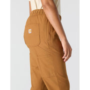 Carhartt Women's Force Relaxed Fit Ripstop Work Utility Pants, Brown, Large, Medium Waist, 106194