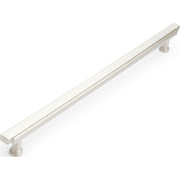 Signature Hardware Gilderoy Bar Cabinet Pull, 12-5/8 Inch Center to Center, Satin Nickel, Zinc, 14-1/4 Inch Length, 954047-O-1258