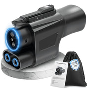 Angooni Tesla Supercharger Adapter NACS to CCS1, 500A/1000V, 250KW Fast Charging, IP65 Weather Resistant, Compatible with Ford Rivian GM Volvo Polestar, 2026