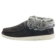 HEYDUDE Wendy Wool Folded Boots for Ladies - Black - 8M