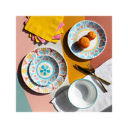 Corelle Global Collection Terracotta Dreams 12-pc. Glass Dinnerware Set White Base