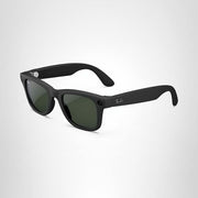 Ray-Ban Meta Wayfarer Large Smart Glasses with 12 MP Camera, Clear to Green Transitions Lenses, Matte Black