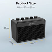 Donner DA-10 Mini Guitar Amp Small Electric Guitar Amplifier 5W Portable for Desktop Practice with a Retro British Tone