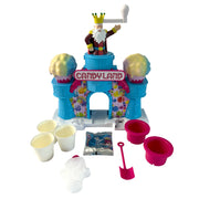 Big Time Toys Candy Land Snow Cone Maker, Kid-Powered Hand Crank, Pink Multi-Color, Includes Blue Raspberry Flavor Packet, 12 in, 1.2 lb, 93115
