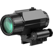 Feyachi WMFA1138 M38 5X Red Dot Magnifier with Flip-to-Side Mount, Adjustable Windage and Elevation, Focus Adjustment, Black,