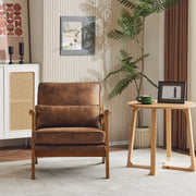 Ktaxon Suede Upholstered Armchair with Pillow