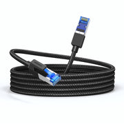 Ugreen Cat 8 Ethernet Cable, 50ft, High Speed 40Gbps, 2000MHz Bandwidth, Braided Heavy Duty S/FTP Network Cable, NW153