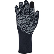 Striker Stealth Waterproof Goalie Gloves with Silicone Palm Grip, Tech Touch Fingertips, Extended Cuff, Black/Gray, Medium, 7231304
