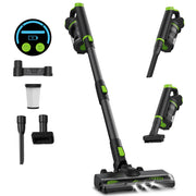 Maircle Cordless Vacuum Cleaner, 40Kpa Suction, LED Display, Anti-Tangle V-Shaped Brush, 40 Min Runtime, Green, L16E