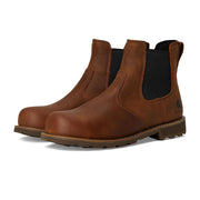 Carhartt Mens Frontier Water Resistant Steel Toe Chelsea Work Boots, Bison Brown Oil Tan Leather, Slip-On with Stretch Gore, EVA Midsole, Slip-Resistant Outsole, 10.5 M, FN5254-M
