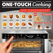 Gourmia Digital Air Fryer Toaster Oven, 4 Slice Capacity, 12 Preset Functions, FryForce 360 Technology, Convection Mode, Black, GTF1188BA