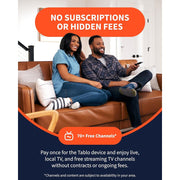 Tablo TF1282B-AN-01-CN 4th Gen 2-Tuner Over-The-Air (OTA) DVR + 35-Mile Indoor TV Antenna - Watch, Pause & Record Live TV, News, Sports & Movies Throughout Your Home Over Wi-Fi - 50+ Hrs Recording - No Subscriptions
