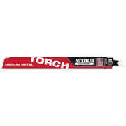 Milwaukee 48-00-6252PC 9 in. 10 TPI TORCH Nitrus Carbide Teeth Medium Metal Cutting Reciprocating Saw Blade w/Additional 9 in. 10 TPI Blade