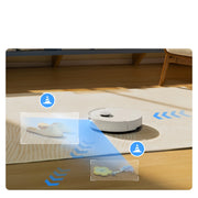 Roborock Q10 X5+ Robot Vacuum and Mop, Self-Emptying, White