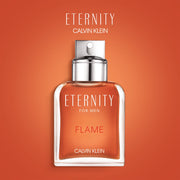 Calvin Klein Eternity Flame Men's Cologne, Oriental Scent with Amber and Leather Notes, 3.4 Fl Oz
