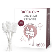 Momcozy MCTBS01 Baby Disposable Oral Cleaning Stick, for Tooth Tongue Mouth Gum Clean, Extra Soft, 40pcs