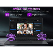 KurieTim Laptop Computer Intel N150 Quad-Core Processor 32GB DDR4 RAM 1TB SSD 15.6 in FHD IPS Display Backlit Keyboard Windows 11 Pro
