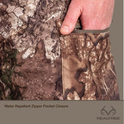 Realtree Men's Scent Control Hunting Pants, Real Tree APX Camouflage, Relaxed Fit, High Rise, Full Length, Adjustable Waistband, Zippered Pockets, WP10133-M-9T6